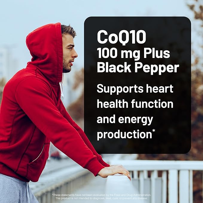 NatureWise (Pack of 2) CoQ10 100mg + Black Pepper High Absorption - 30 Softgels[30-Day Supply] + [1] 5-HTP 200mg + Vitamin B6 - Non-GMO Vegan - 60 Capsules[60-Day Supply]