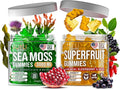 Irish Sea Moss &amp Superfruit Gummies - Fruit Multivitamin Gummies &amp Sea Moss Gummies for Adults Kids - Superfruits Irish Sea moss Bladderwrack Burdock Root - 60 Superfruit 60 Irish Sea Moss