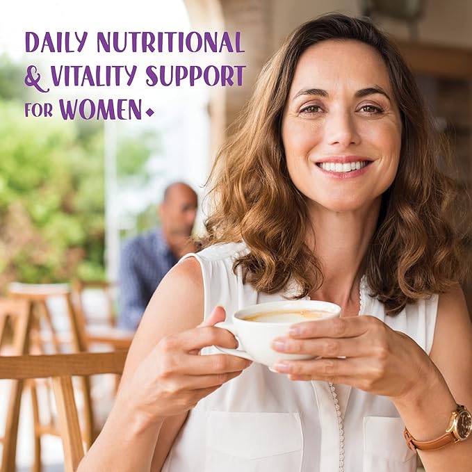 Bluebonnet Nutrition Ladies’ ONE 40+ Whole Food-Bed Multiple Women Multivitamin for Women 40+ Soy-Free Non-GMO Gluten Free 60 Vegetable Capsules 60 Servings