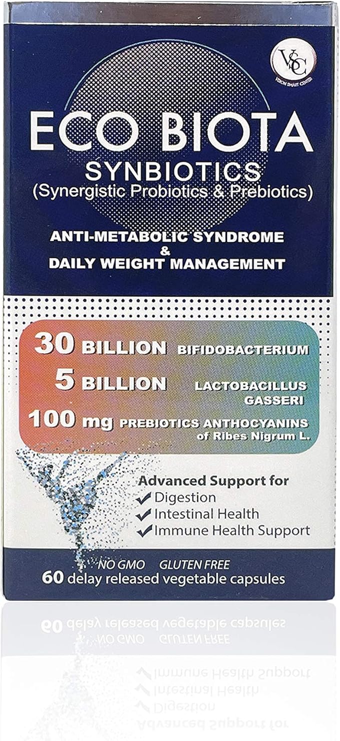 Vision Smart Center Probiotics Supplement 35 Billion CFU Unique Blackcurrant Anthocyanin Prebiotics for Digestive Health Stomach Acid Resistant Technology 60 Capsules (6)