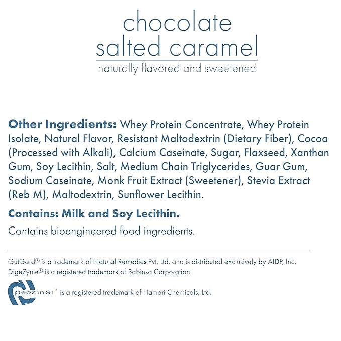 Biocare Nutritional Beverage for GLP-1 Users Dietary Powder Drink Provides 30 g Essential Protein 26 Vitamins/Minerals Helps Ease Nausea Bloating Constipation Choc Salted Caramel Shake 14ct