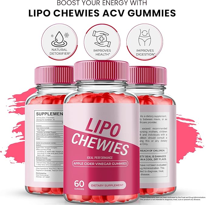 Lipo Chewies Brazillian Gummies Lipo Chewies Keto ACV Keto Supplement Gummies - Maximum Strength All Natural Support Formula Keto+ACV Advanced Formula LipoChewies Keto Gummy Reviews (2 Pack)