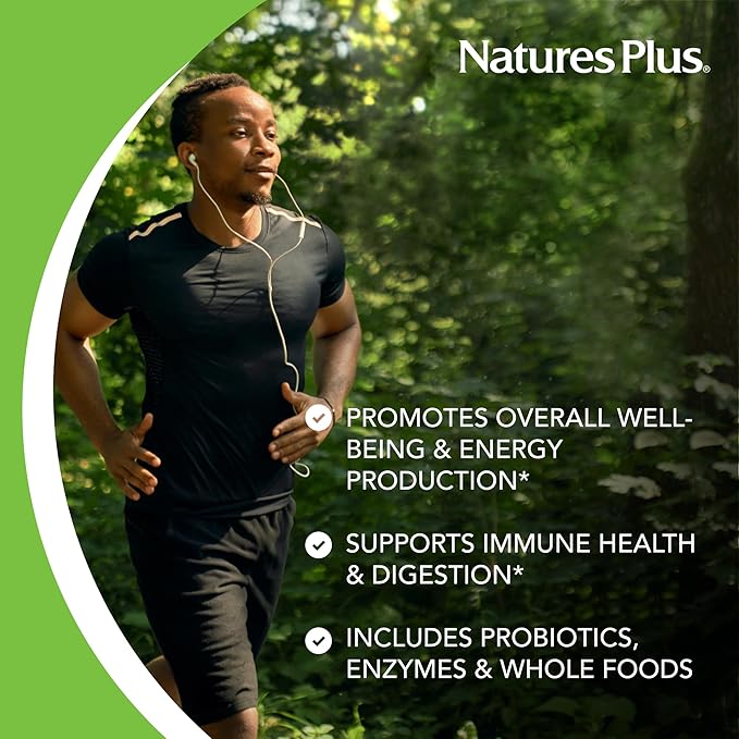 NaturesPlus Ultra Juice Multivitamin - 90 Bi-Layered Tablets - Whole Food Supplement with Fruits Vegetables &amp Probiotics - Energy Digestion &amp Immune Health Support - USDA Organic - 45 Servin