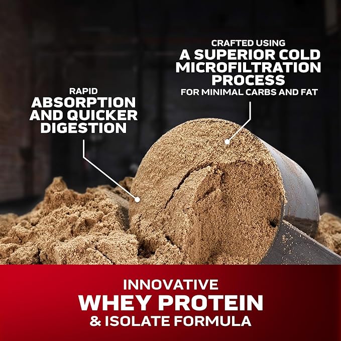 Muscletech Whey Protein Powder (Double Rich Chocolate 2LB) - Nitro-Tech Whey Protein Isolate Smoothie Mix for Lean Muscle &amp Recovery - 24g of Whey Gold for Women &amp Men - Packaging May Vary
