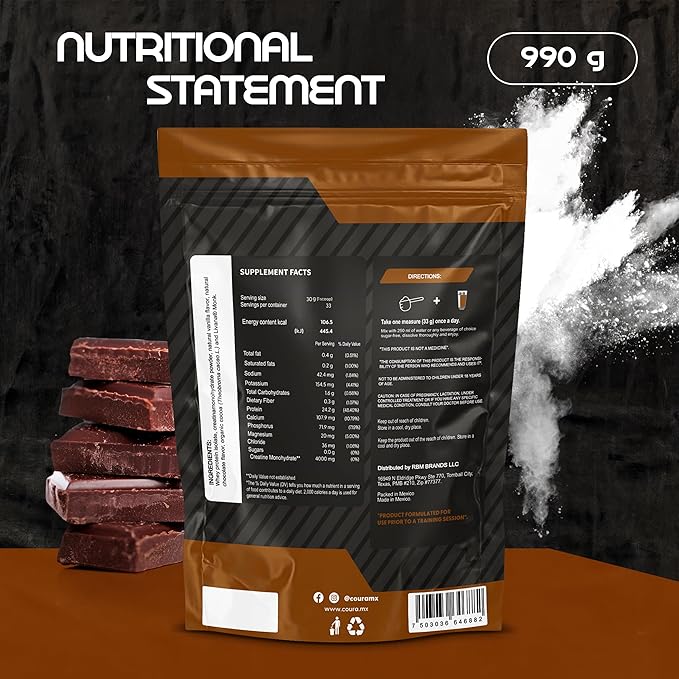 COURA Protein Performance Powder with Creatine High-Performance Muscle Support Gluten-Free Supplement for Athletes 990g