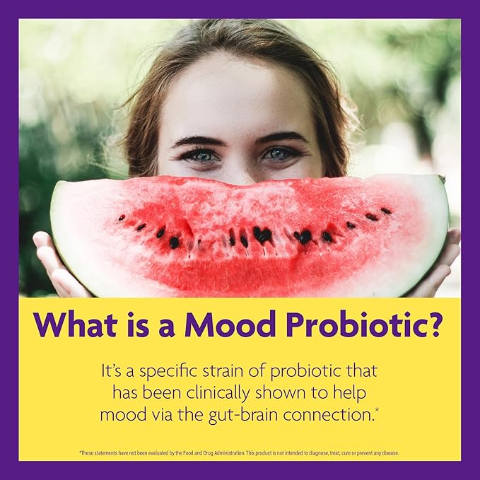 InnovixLabs Mood Probiotic for Women &amp Men Clinically Studied Digestive &amp Mood Support Supplement Lactobacillus helveticus Rosell-52ND &amp Bifidobacterium longum Rosell-175 60 Capsules
