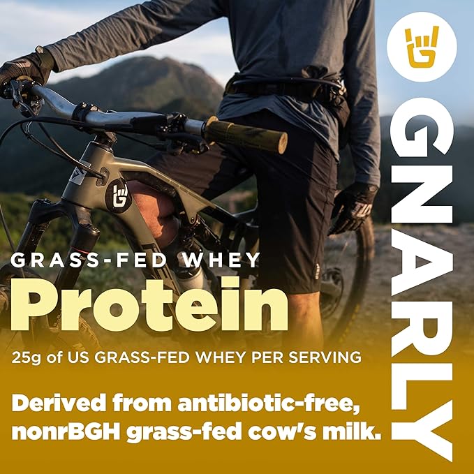 Gnarly Nutrition Gnarly Whey Grass-Fed Protein Supplement Chocolate (32.0oz) BCAAs Lemon Lime (10.58oz)