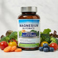 Magnesium Glycinate 500mg with Vitamin D3 &amp a Green Vegetables Mix | High Absorption Gentle on Stomach | Supports Muscle &amp Bone Function | 120 Vegan Capsules with Organic Rice Extract