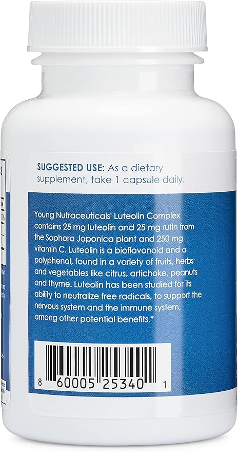 Mirica YoungNutra Luteolin Complex - Supports a Healthy Immune Response and Helps Maintain Nervous System Health* - 60 Capsules
