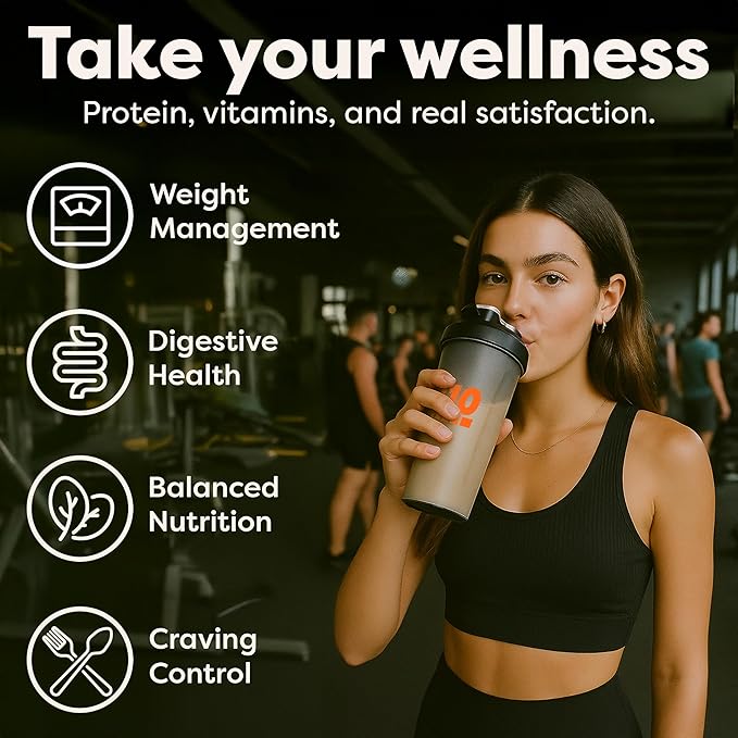 310 Nutrition All-in-One Meal Replacement Shake Starter Kit with Shaker Cup - High-Protein Fiber-Rich Vegan Superfood Blend - Sugar-Free Keto &amp Paleo Friendly Low Carb - Cookies &amp Cream - 2