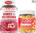 Sugar Free Multivitamin for Women Gummies 120 Counts + CoQ10 Gummies 60 Counts
