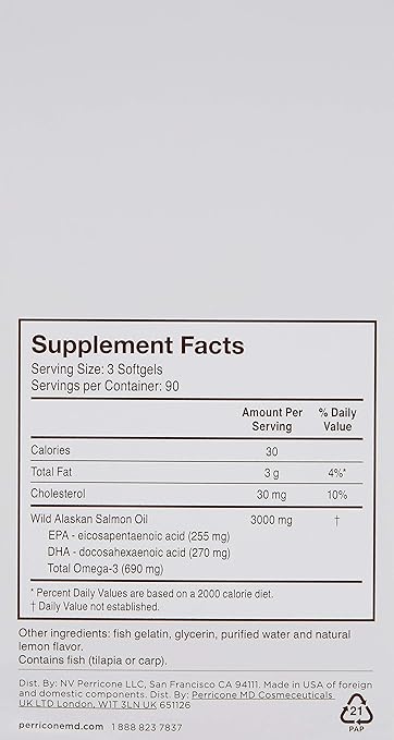 Perricone MD Omega 3 Supplements