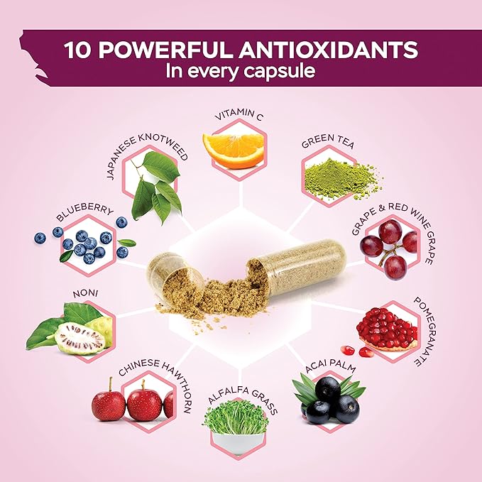 Purely Holistic Resveratrol 1450mg 90 Servings Trans-Resveratrol Antioxidant Supplement with Vitamin C and Polyphenol Complex 180 Vegan Capsules