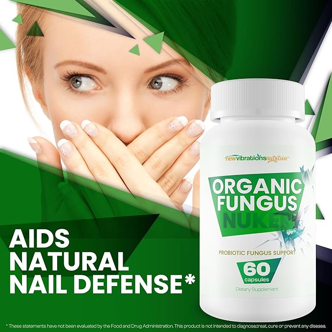 Organic Fungus Nuker Probiotic - Our Best Toenail Fungus Probiotic For Fungal Nail Immune Support - 40 Billion Probiotics &amp Prebiotics - Pro/Prebiotic Myco Nuker Probiotics Nail Fungal Treatment