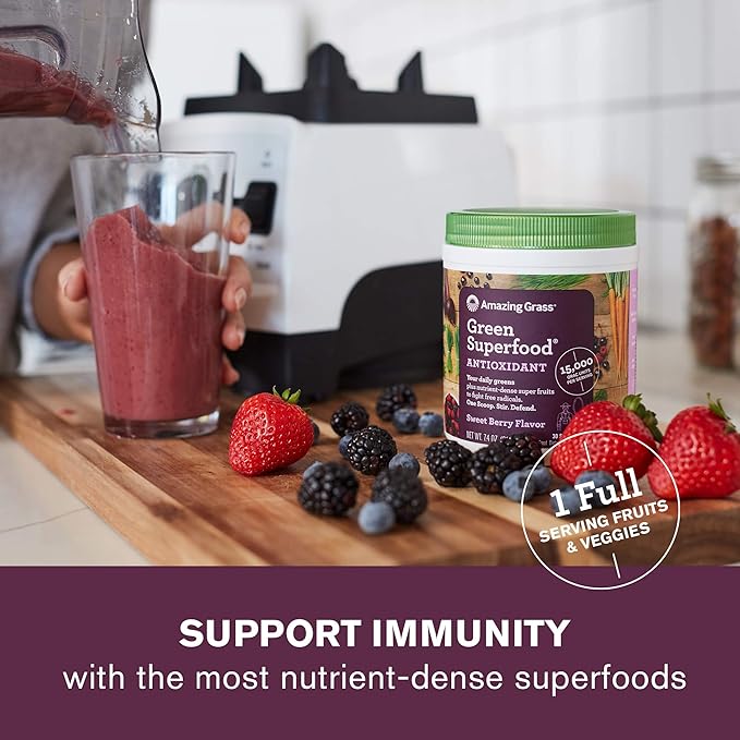 Amazing Grass Greens Blend Superfoods Powder (Original + Antioxidant)