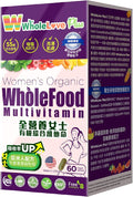 NOTO WholeLove Plus Women's Organic Whole Food Multivitamin 60 Tables Health Supplements for Immune Support Vitamin Vegan
