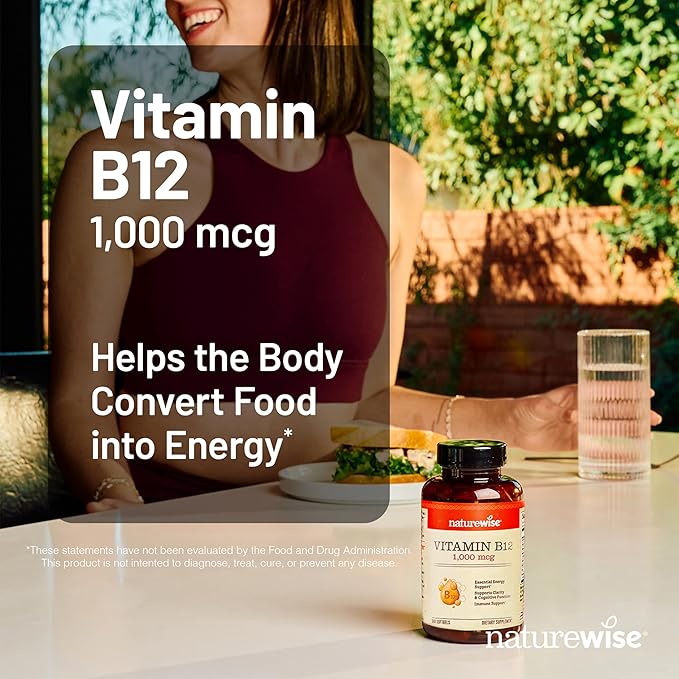 NatureWise (Pack of 2 Vegan Vitamin D3 5000IU + K2 - Organic Coconut MCT Oil - 30 Softgels[30-Day Supply] + [1] Vitamin B12 1000 mcg - Gluten-Free Non-GMO - 60 Softgels[60-Day Supply]