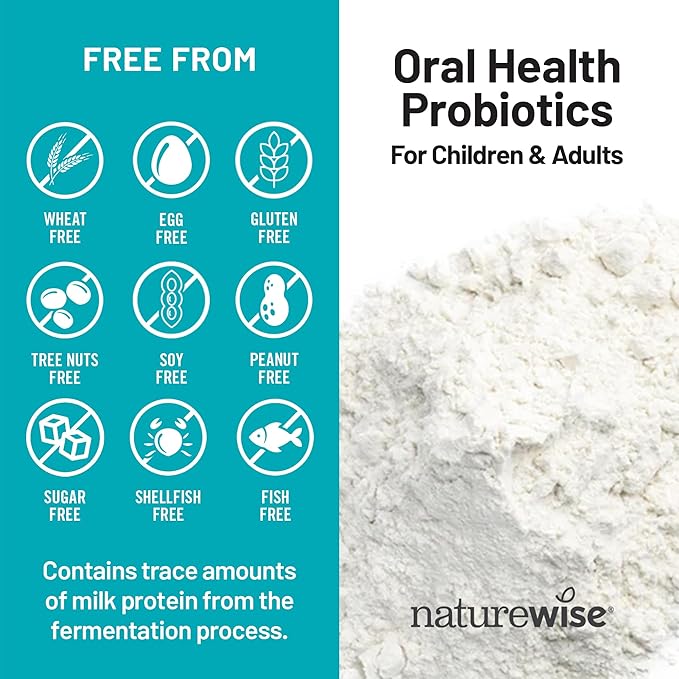 NatureWise Oral Probiotics for Mouth Bad Breath-Chewable Sugar-Free Mint-Lactobacillus reuteri Chewable-Oral Probiotics for Kids&ampAdults-Non-GMO USA Manufactured-[60-Day Supply]60 Count (Pack of 2