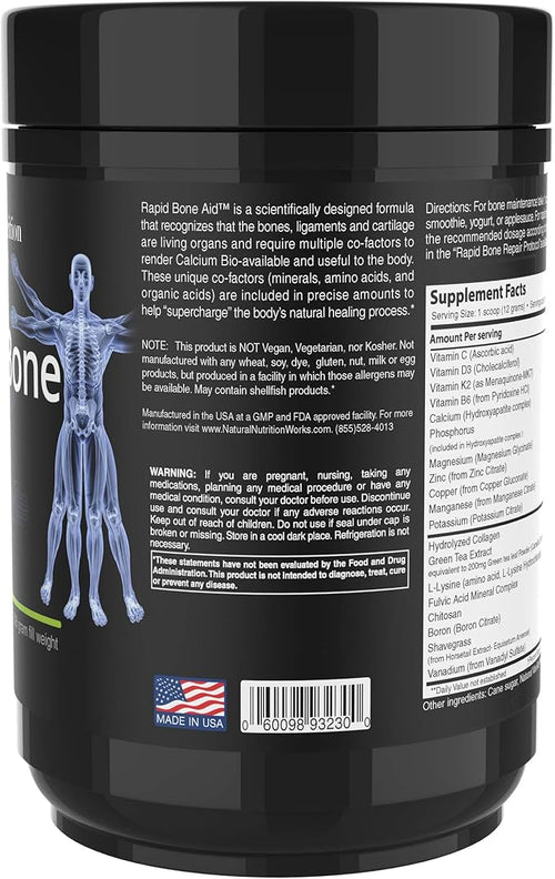 -Rapid Bone Aid - Supplement Powder &amp Fracture Protocol EBook (Vanilla)