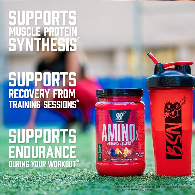 BSN Amino X Muscle Recovery &amp Endurance Powder with BCAAs 10 Grams of Amino Acids Keto Friendly Caffeine-Free Support Endurance Zero Sugar Blue Raz 70 servings 35.84 Ounce (Packaging May V