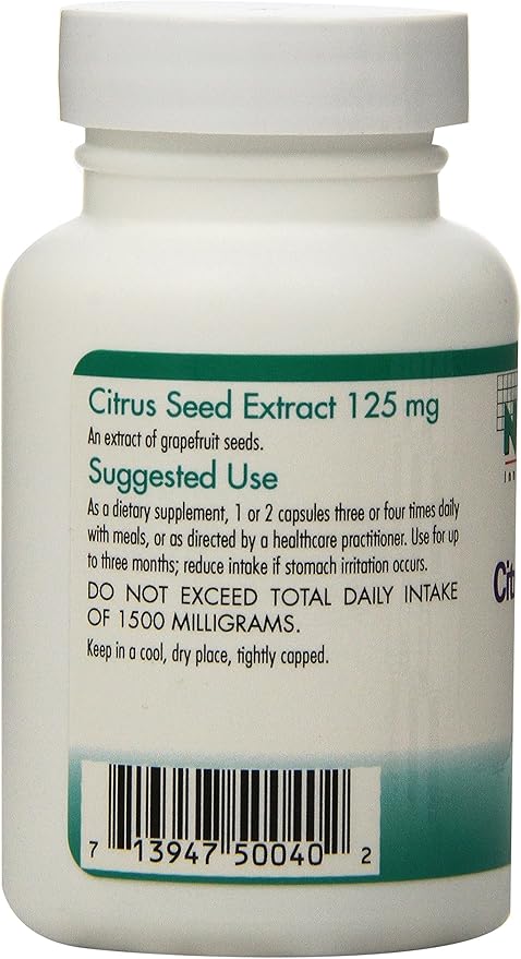 Nutricology Citrus Seed Extract Supplement - Grapefruit Seed Extract 250mg Supports Metabolic Function Vegetarian Capsules - 150 Count