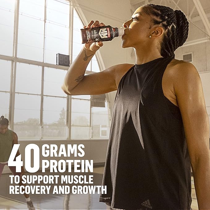 Muscle Milk Pro Advanced Nutrition Protein Shake Knockout Chocolate 14 Fl Oz Bottle 12 Pack 40g Protein 1g Sugar 16 Vitamins &amp Minerals 6g Fiber Workout Recovery Packaging May Vary