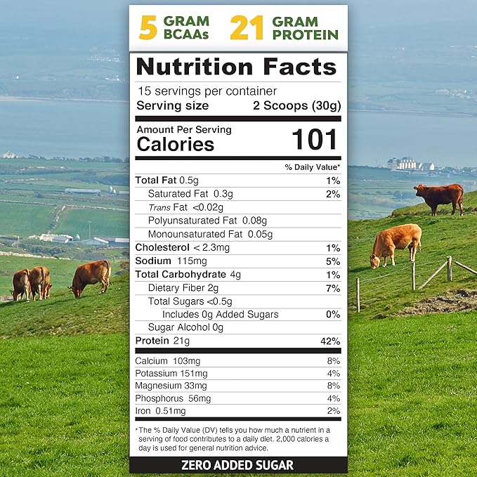 MariGold Grass-fed Whey Protein Isolate Powder - Rich Chocolate Malt Flavor - 1 Lb | 100% Pure Cold-Processed Micro-Filtered Undenatured Non-GMO rBGH Free Soy Free Gluten Free Lactose Free