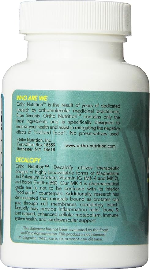 Decalcify - Fruitex-B Vitamin K2 (MK4 and MK7) Magnesium and Potassium Orotate 90 Vegetarian Capsules