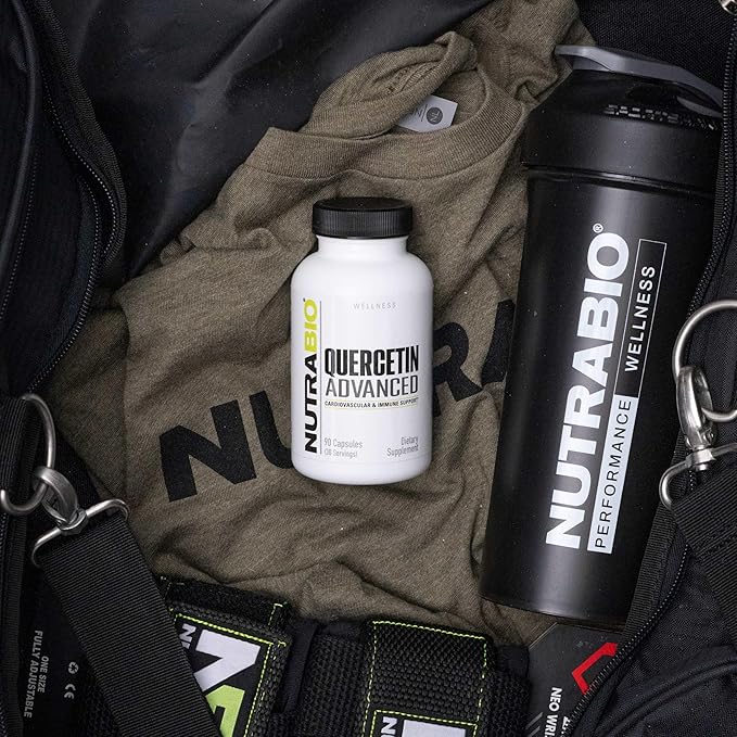 NutraBio Quercetin Advanced with Added Vitamin C and Bromelain - Potent Antioxidant - 90 Capsules - Dietary Supplement