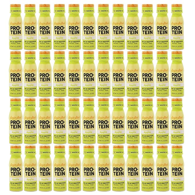 BariatricPal Apple Protein &amp Collagen Shots - 15g Complete Protein