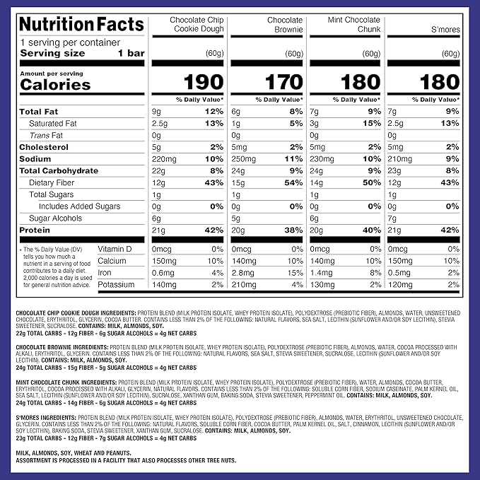 Quest Nutrition Ultimate Variety Pack Protein Bars High Protein Low Carb Gluten Free Keto Friendly 12 Count