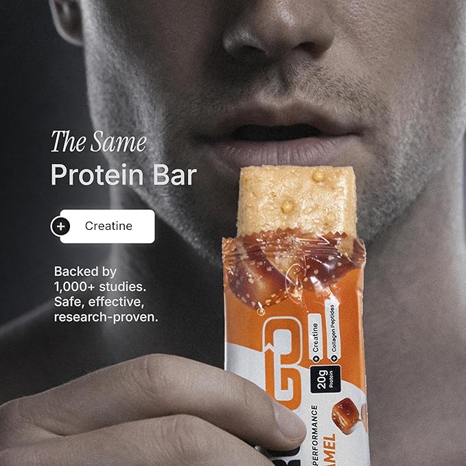 ProGo Protein Bars – Brain + Body Fuel with 20g Clean Protein Creatine &amp Collagen Peptides Made with 95% Pure Isolate Grass-Fed Beef Tallow No Fillers Naturally Sweetened with Honey Gluten-F
