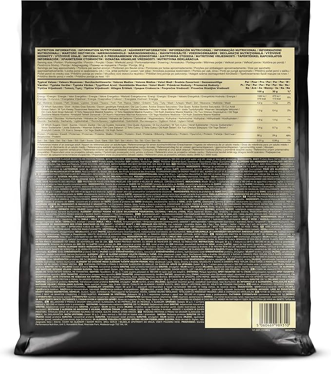 Optimum Nutrition Gold Standard 100% Whey Protein Vanilla Ice Cream - 10 lbs