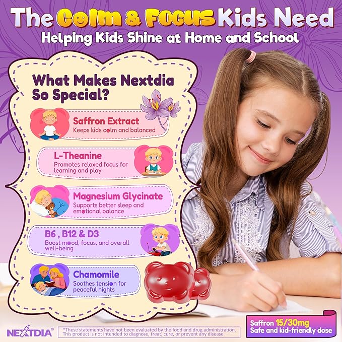 2 Pack Kids Multivitamin Gummies + 2 Pack Kids Saffron Gummies