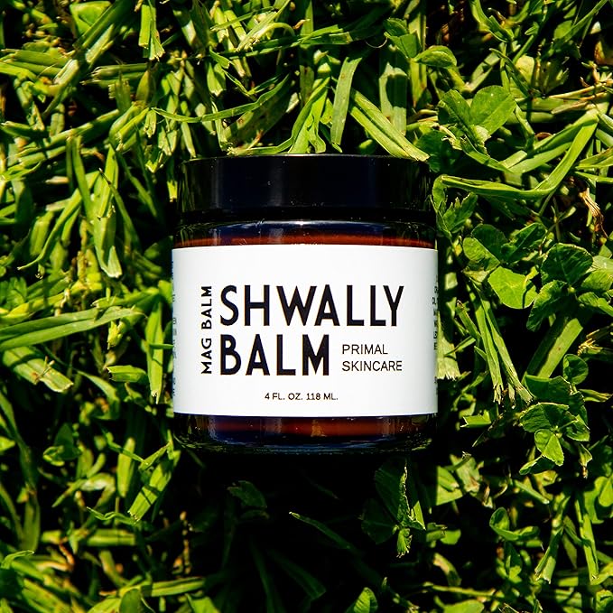Shwally Paleo Magnesium Oil Cream - A True Seed-Oil Free &amp Primal Mag Balm - 100% Grass Fed Tallow Avocado Extra Virgin Olive Oil with Zechstein Magnesium - Subtle Vanilla Bean