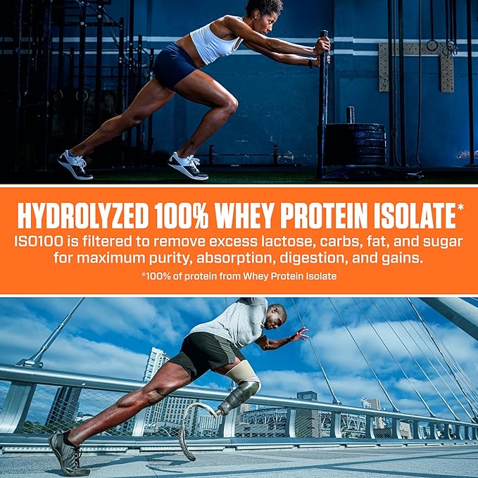 Dymatize x Cocoa Pebbles ISO100 Whey Protein Powder Isolate 25g of Protein 20 Servings 5.5g BCAAs 120 Cal. Gluten Free 1g Fat 1g Sugar 2g Carb