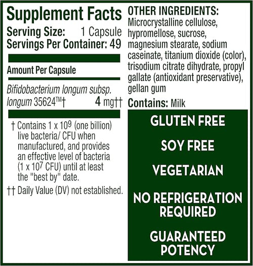 Align Probiotic Supplement Capsule 49 Count (Packaging May Vary) (Pack of 2)