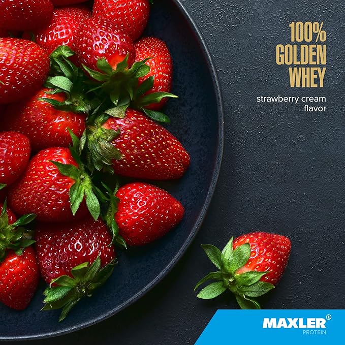 Maxler 100% Golden Whey Bananas &amp Cream and Strawberry Cream Bundle