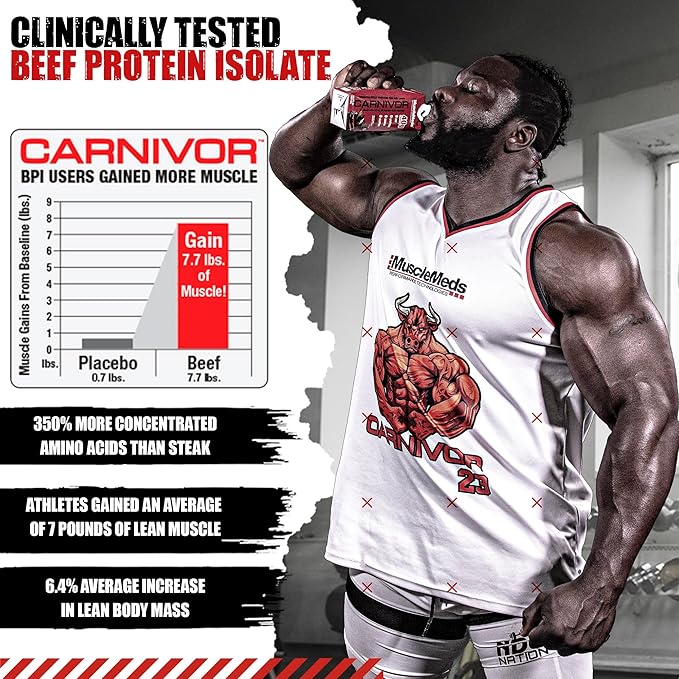 MuscleMeds Carnivor RTD Ready to Drink Protein Lactose Free Sugar Free 40g Isolate Protein Muscle Building Recovery Halal Certified Fruity Cereal 16.9 Fl Oz (Pack of 12)