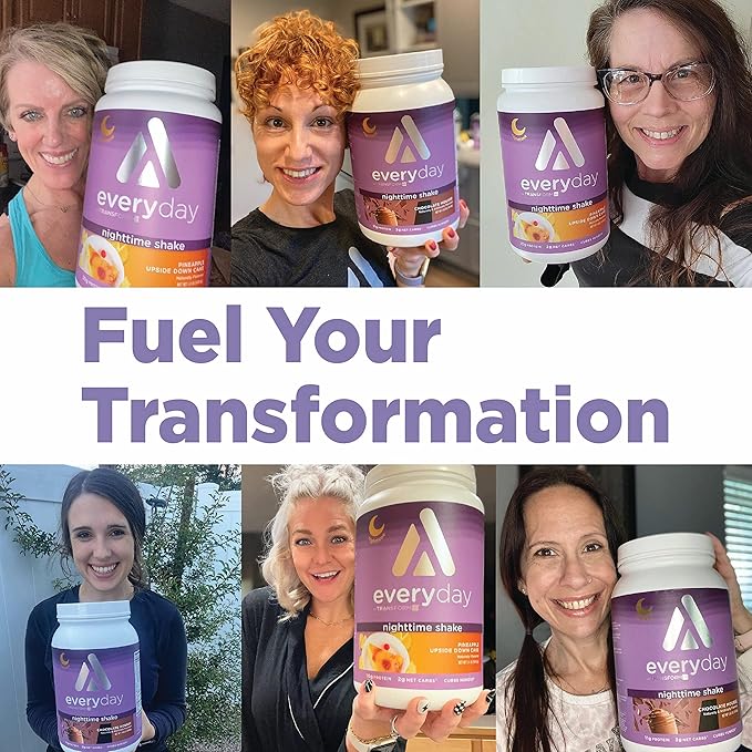 TransformHQ Nighttime Shake Sleep + Protein Blend 28 Servings Chocolate Mousse Flavor