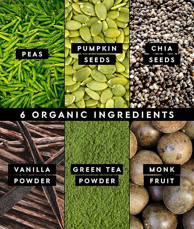 Truvani Vegan Pea Protein Powder | Matcha | 20g Organic Plant Based Protein | 20 Servings | Keto | Gluten &amp Dairy Free | Low Carb | No Added Sugar