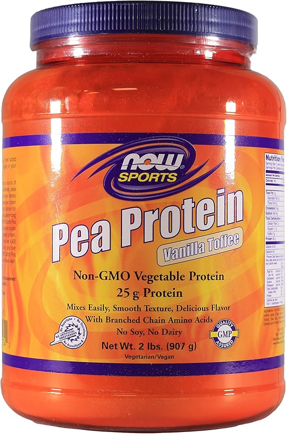 NOW Foods Pea Protein Vanilla Toffee 2 lb