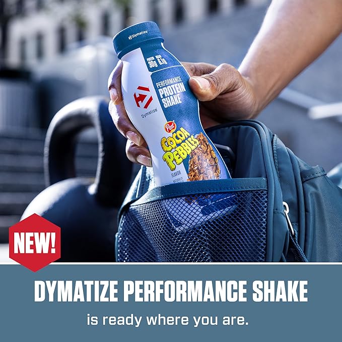 Dymatize Performance Protein Shake Cocoa Pebbles 30g Protein 6.1g BCAA for Muscle Recovery No Sugar Low Fat 24 Vitamins &amp Minerals Gluten-Free Ready to Drink Snack11.5fl oz(Pack of 24)