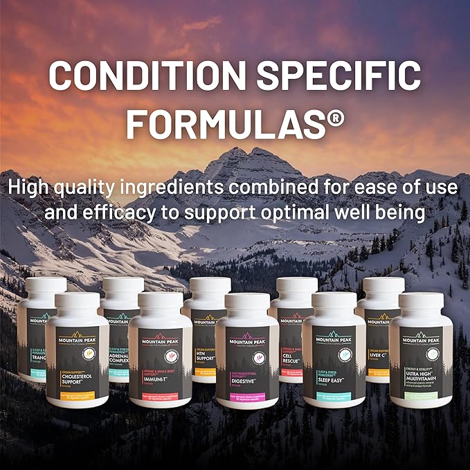 Mountain Peak Nutritionals Ultimate Wellbeing Combo Pack – Ultra High Multivitamin for Energy Gut Health &amp Immuni-V Immune Support Supplement with Antioxidants – Hypoallergenic Dietary Supplement