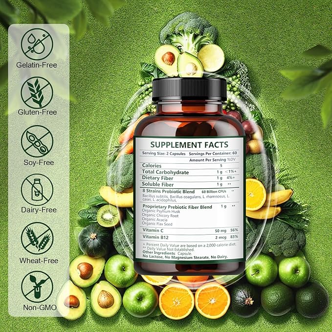 NATURE TARGET Probiotics for Women and Men with Fiber