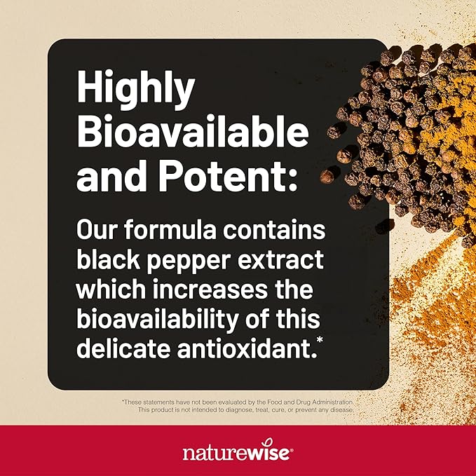 NatureWise (Pack of 2) CoQ10 100mg + Black Pepper High Absorption - 30 Softgels[30-Day Supply] + [1] 5-HTP 200mg + Vitamin B6 - Non-GMO Vegan - 60 Capsules[60-Day Supply]