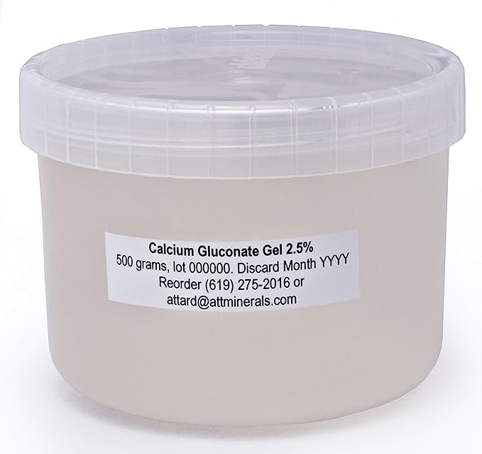 Calcium Gluconate Gel 2.5% (500g) (17.6 oz.)
