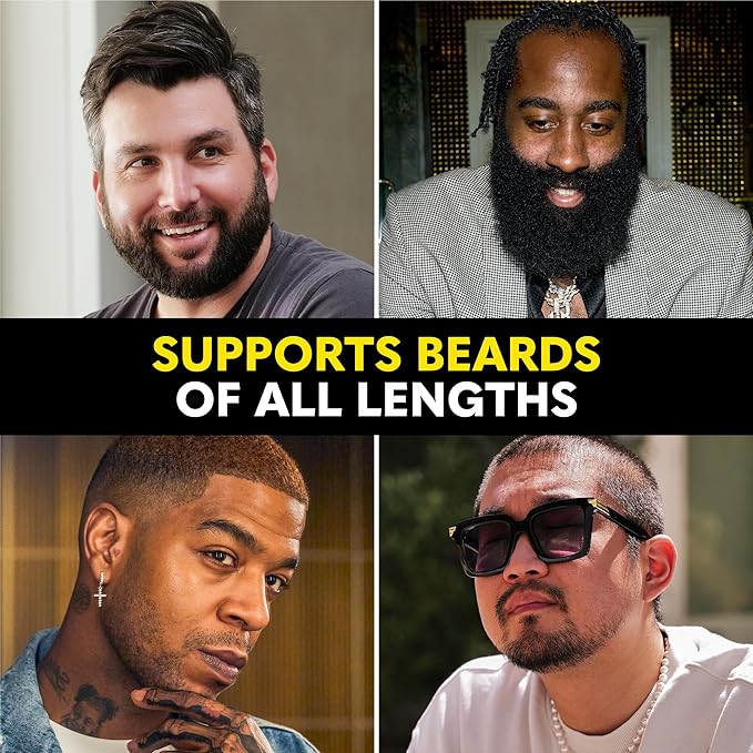 The Beard Club Biotin Beard Growth Vitamin Gummies - Hair Supplement for Men - Vitamins B12 E &amp C to Support a Thicker Fuller Looking Facial Hair - Strawberry Gummy