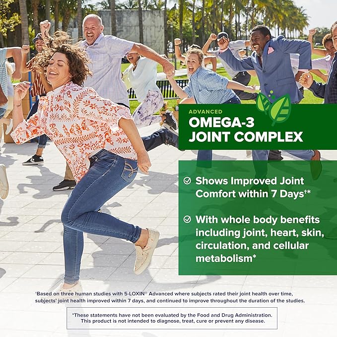 Osteo Bi-Flex Advanced Omega-3 Joint Complex Plant-Based Algae Oil Joint Support Supplement 80 Count Softgels