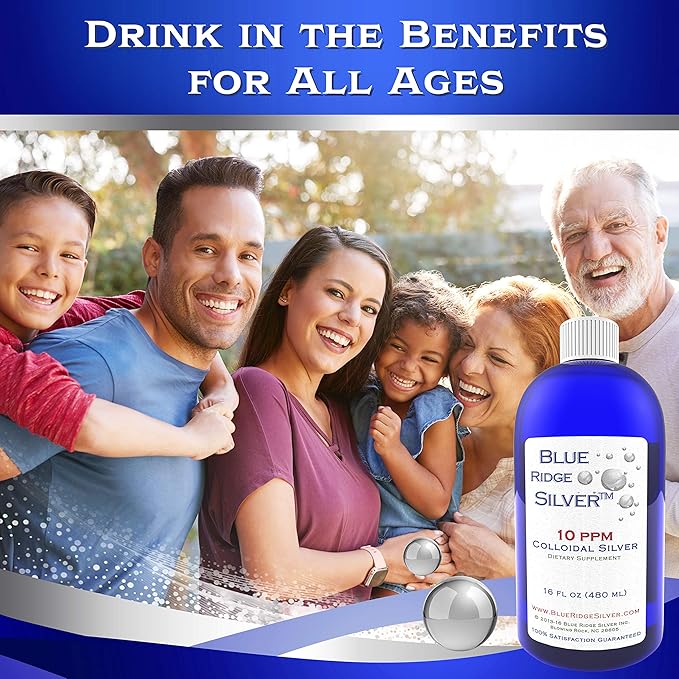 10 ppm 16 oz Colloidal Silver Natural Immune Support Health Supplement